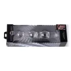 Mammoth Glass kolme munakesega dildo – 17.8 cm (7″) – läbipaistev — Foto 3
