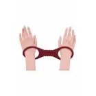 Sportsheets Enchanted Large Silicone Cuffs – манжеты – силикон – бордовый — Фото 4