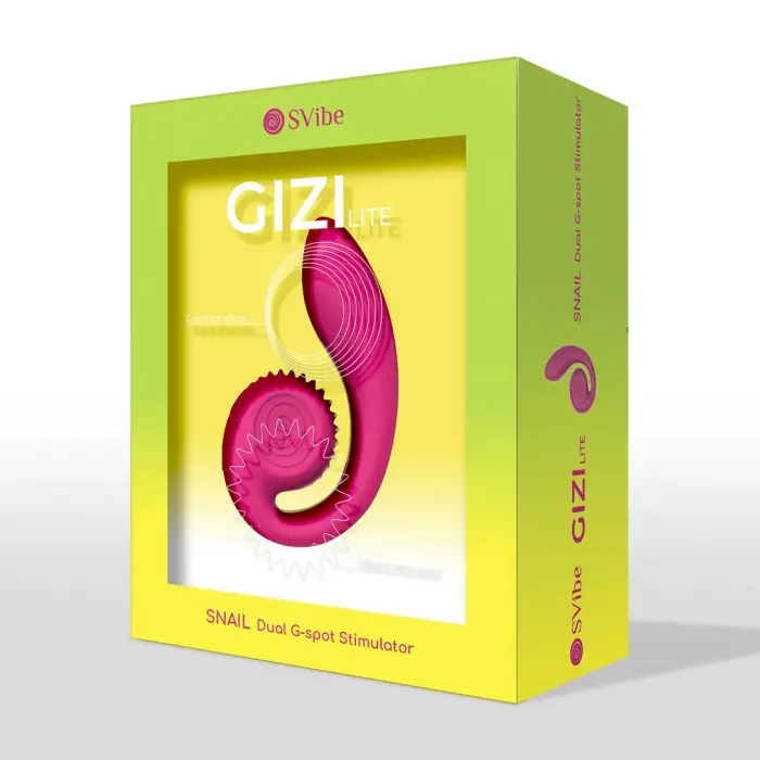 SVibe GIZI Lite двойной вибратор для точки G – 12 см – оранжевый