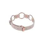PEACHES 'N CREAME Ring Day Collar – кольца под розовое золото – искусственная кожа – регулируемый 30–45 см — Фото 3