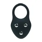 LEVELZ Silicone Weighted Cock Ring L – Black — Photo 3