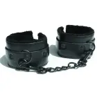 S&M Shadow kunstnahast karvasesoodusega käerauad – 23 cm – mustad — Foto 1