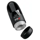 PDX Elite Hydrogasm Frosted Black intymus sūkurinis masturbatorius – 20 cm — Nuotrauka 3