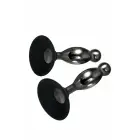 EVOLVED JOY STICKS Plug Set – analinių kamščių rinkinys – lydinys ir silikonas – juodas chromas – 2 vnt. — Nuotrauka 5