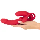 You2Toys Strapless Strap-On Triple Teaser vibratoru trio – 23 cm – rozā — Foto 8