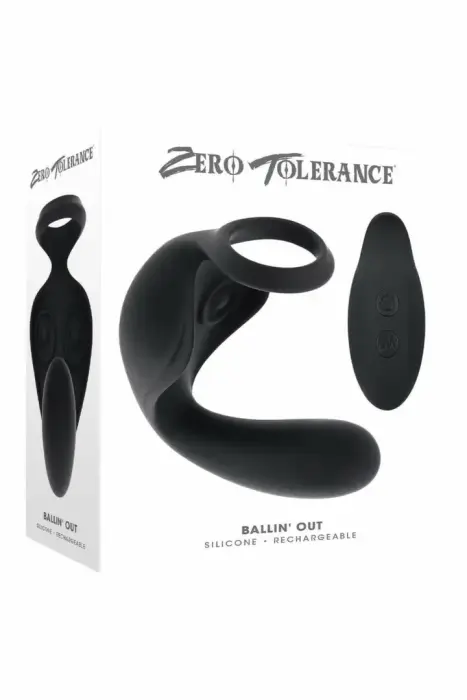 ZERO TOLERANCE Ballin Out – интимное устройство с двойным мотором и пультом – опорное кольцо + крылья