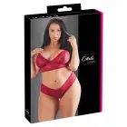 Cottelli Collection raudonas nėrinių apatinių komplektas be lankelių – 3 XL — Nuotrauka 1