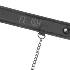 Fetish Submissive Vegan Leather Ring Gag with Adjustable Nipple Clamps – Black — Photo 4