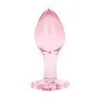 Anal Collection - Mazs stikla dildo – 7 cm – Rozā Foto 5