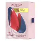 Womanizer Next Liberty – compact air pulse stimulator – red/blue – 12 cm — Photo 1