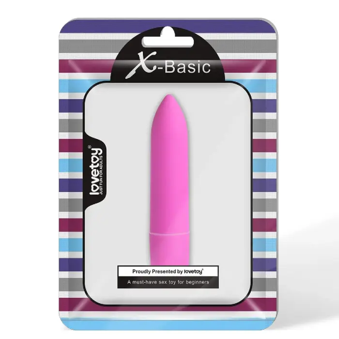X-Basic lodes vibrators – 9 cm (3.5″) – melns Foto 3