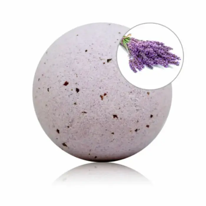 TALOKA Lavender Bath Bomb with Rose Petals – 140 g
