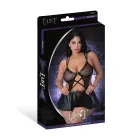 Magic Silk Lust Fetish Cami seeliku komplekt rõngastega – must – 2X — Foto 4