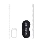 Suck Don't Bite - Printed Satin Mask - Black Foto 7