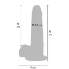 ToyJoy Get Real dildo su apyvarpe – 18 cm (7″) — Nuotrauka 2