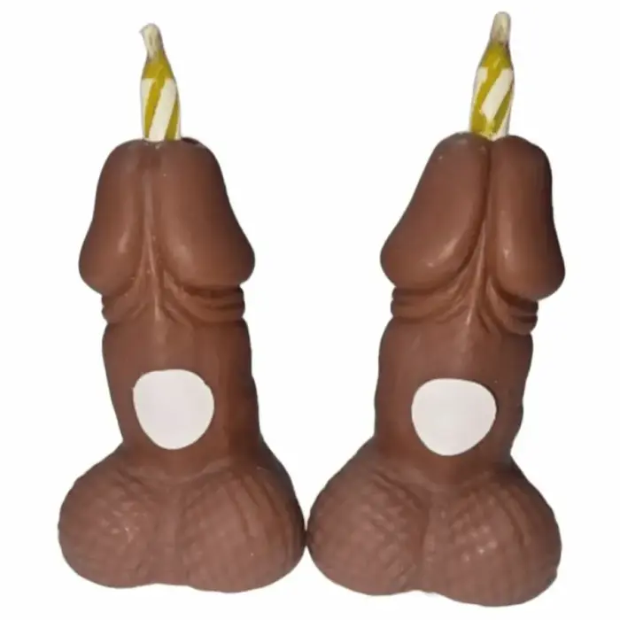 Diablo Picante novelty birthday candles with numbers – dark tone – 2 pcs