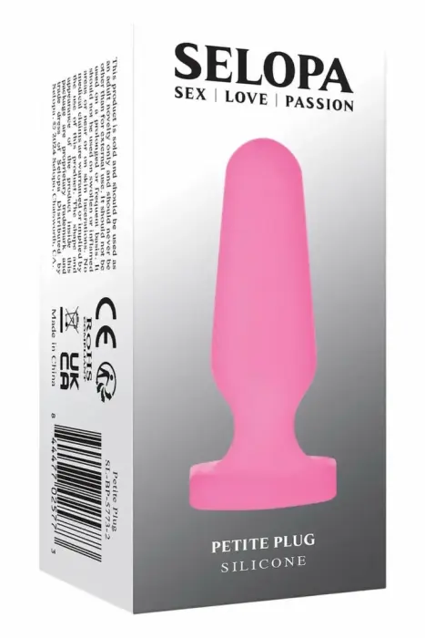 SELOPA Petite Plug Silicone Comfort Model – 6.4 cm (2.5″) – Juodas