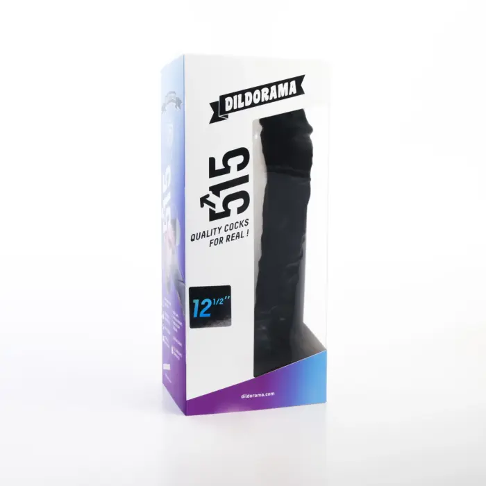 Dildorama 515 Line Realistic Dildo – 31.75 cm (12.5″) – Black