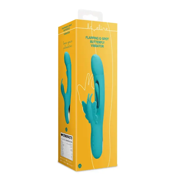 Loveline Flapping G-Spot Butterfly Vibrator - Blue