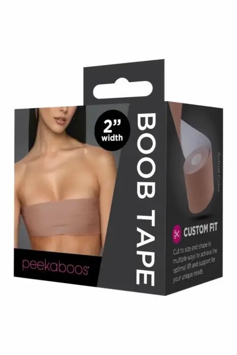 Peekaboos Boob Tape – flexible body-support tape – light skin – 15 ft