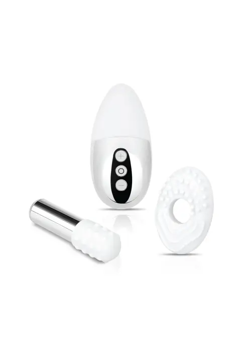 Le Wand Little Pleasures Set – Bullet un Point – sudraba hroms