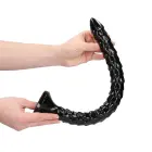 Žvynuotas analinis gyvatės dildo – 40 cm (16″) – Juodas — Nuotrauka 5