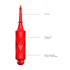 Circe lodes vibrators ar uzmavu – 15 cm (5.9″) – sarkans — Foto 5