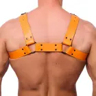 Red Leather Bulldog Leather Harness L/XL Orange — Photo 2
