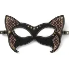 Rebellion Reign Cat Mask – маска кошки из ПУ с ушками и заклёпками – готика — Фото 2