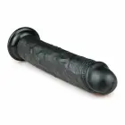 ToyJoy RealRock – realistlik PVC dildo imikupiga – must – 28,5 cm — Foto 3