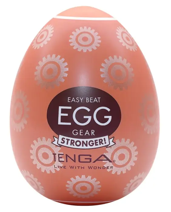 Tenga Egg Gear Stronger мастурбатор – 7 cm (2.75″) – прозрачный