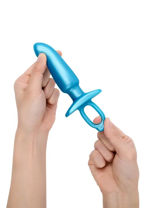 B-Vibe Hither Plug – 12.5 cm (5″) – Tirkīza – Blue Foto 8