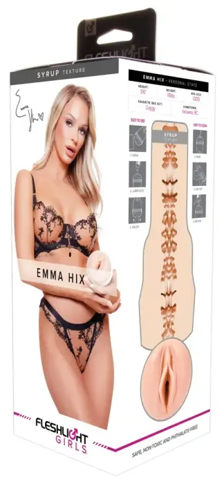 Fleshlight Girls Emma Hix Syru Masturbator – 25 cm (9.8″) – Skin