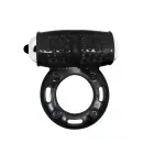 BAILE - Vibrating Cock Ring with 10 Vibration Functions - Black — Photo 2
