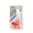 Kiotos Cox Colorful Dildo with Suction Cup – 17.5 cm (7″) – Clear/Red — Photo 8