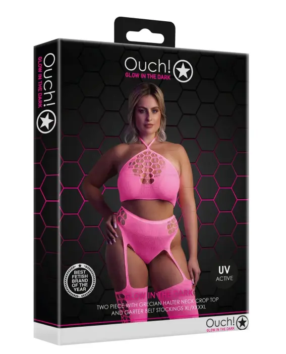 Two Piece with Crop Top and Stockings  XL/XXXXL Foto 3