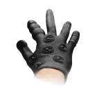 Silicone Stimulation Glove - Black Photo