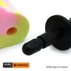 Kiotos Revolt Pink Smash 19 – silikoninis dildo – 19 cm — Nuotrauka 6