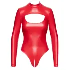 Noir Powerwetlook Bodysuit – Red – XL — Photo 5