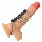 KINK – leather and steel 5-ring cock and ball system – 3.7–5 cm — Photo 1