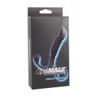 OptiMALE Ribbed – рельефный силиконовый массажёр простаты с кольцом – чёрный – 11,4 см — Фото 1