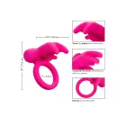 Triple Clit Flicker Recharge Vibrating Cock Ring – Pink — Photo 4