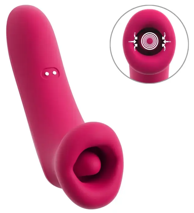 Oral Fun sūkšanas mutes vibrators – 14.5 cm (5.7″) – rozā Foto 2