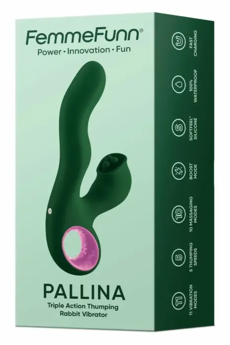 Интимный массажер FemmeFunn Pallina – зеленый