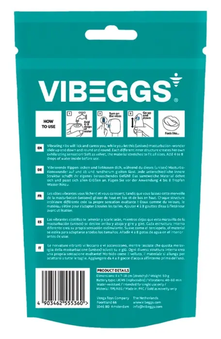 Vibeggs Naughty Nubs - Vibrējošs masturbatora uzmava Foto 13