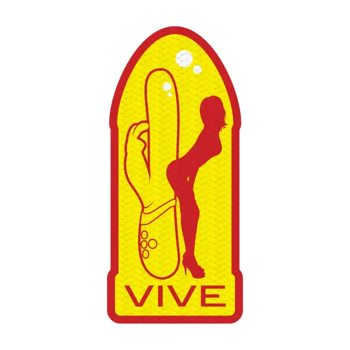 Shots Тканый значок VIVE - настраиваемая карнавальная нашивка, прочная ткань