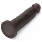 LoveToy Sliding Skin Pro II – kahekihiline realistlik silikoon-dildo – must – 22,9 cm (9'') — Foto 8