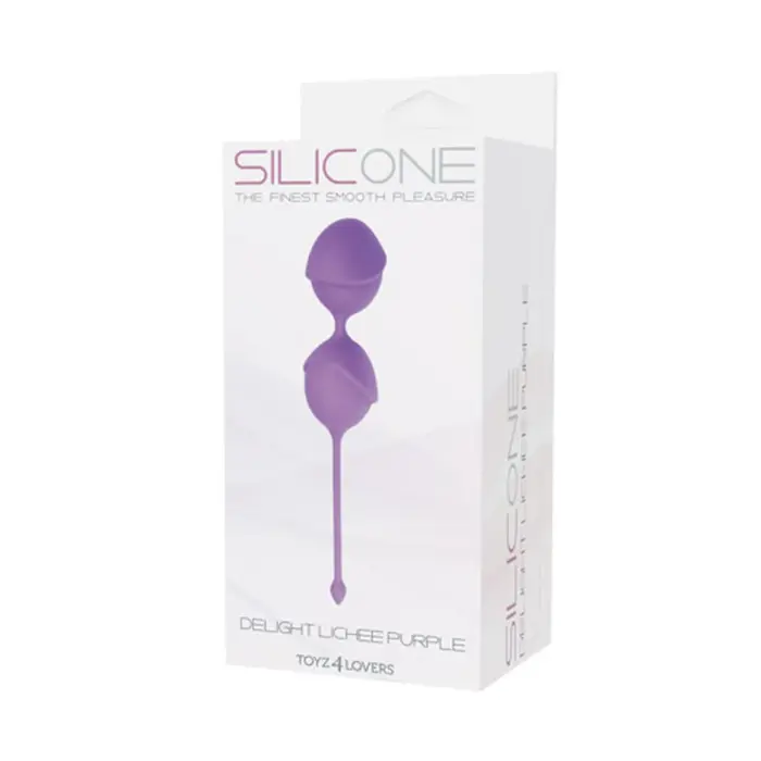 Toyz4lovers Pussy Delight Lichee силиконовые шарики – фиолетовые