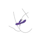 Xocoon Unchained Love klitorio ir G taško vibratorius – 18 cm – violetinis — Nuotrauka 21