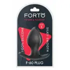 FORTO F-60 Spade pīķa formas anālais spraudnis – 7.6 cm – Melns — Foto 1
